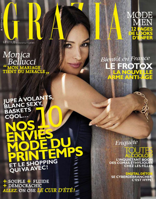 Monica Bellucci en couverture du magazine Grazia (2)