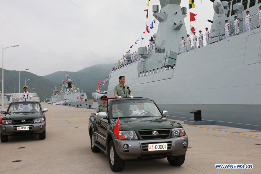 Le président chinois appelle à une marine plus forte  (4)
