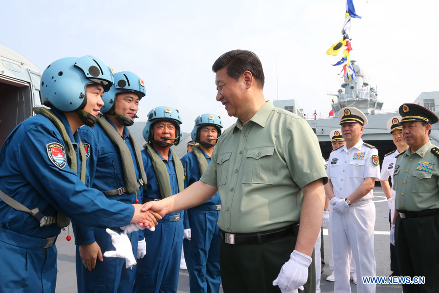 Le président chinois appelle à une marine plus forte 