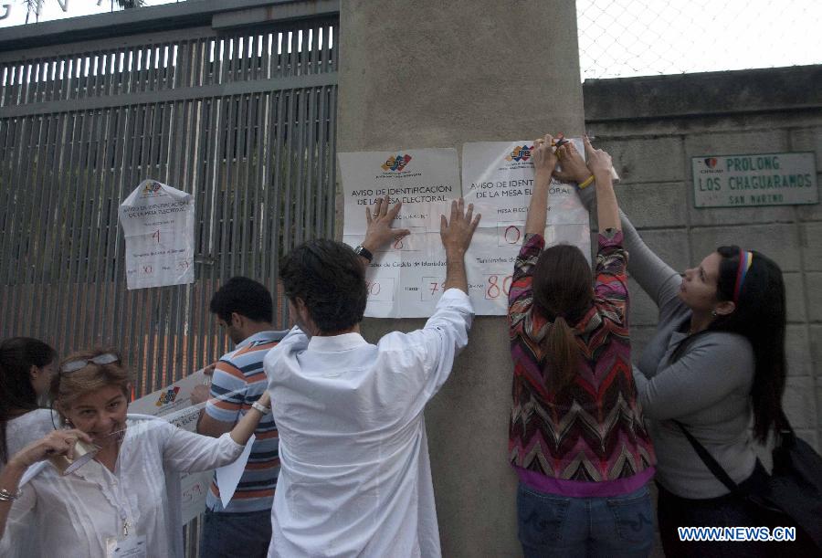 Venezuela/présidentielle : fermeture des bureaux de vote (17)