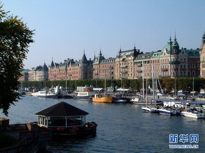 Le canal de Stockholm, en Suède