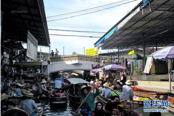 Les canaux de Bangkok, en Thaïlande