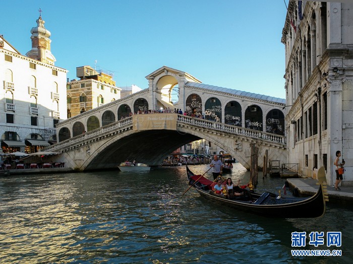 Le Grand Canal de Venise, en Italie.