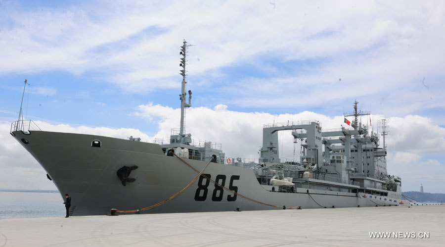 La flottille de l'escorte navale chinoise en visite au Portugal