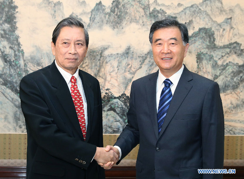Le vice-Premier ministre chinois Wang Yang a rencontré mardi le vice-Premier ministre thaïlandais Plodprasop Suraswadi.