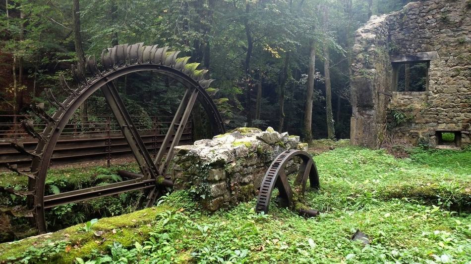 Un moulin abandonné en France