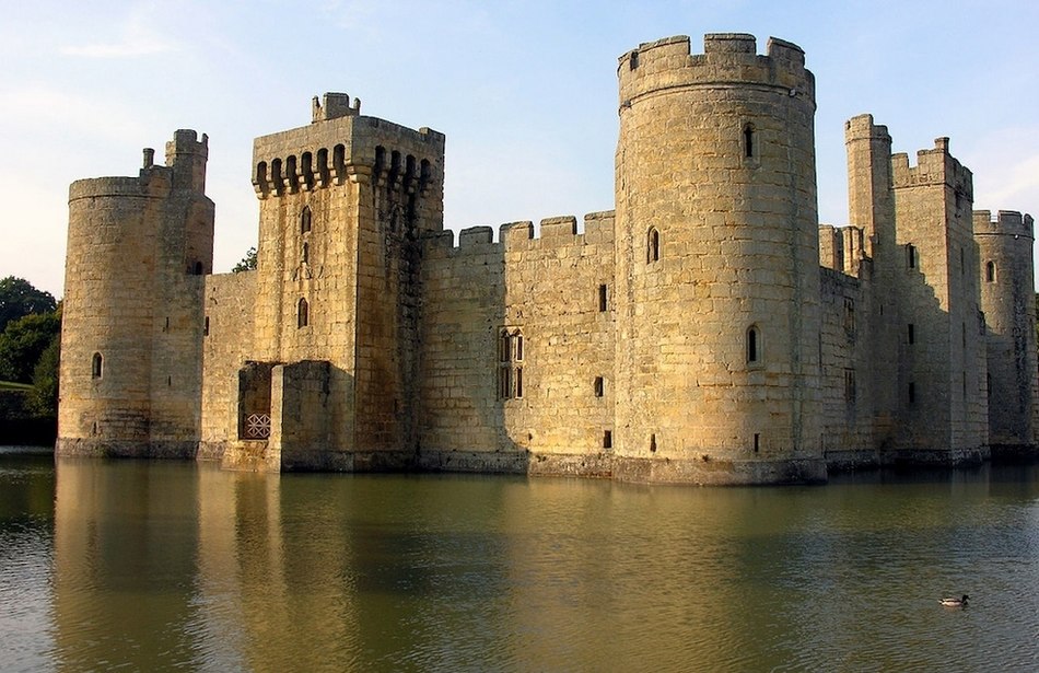 Le Château de Bodiam, en Grande-Bretagne