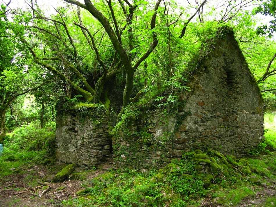 Une maison sur le Kerry Way, sentier pédestre entre Sneem et Kenmare en Irlande