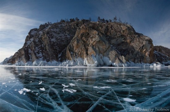 Les blocs de glace turquoises du lac Baïkal (8)
