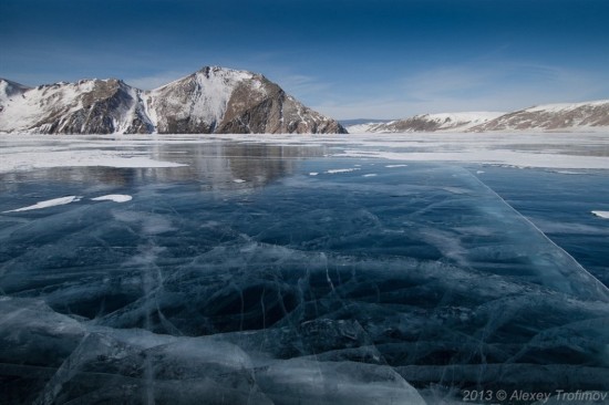 Les blocs de glace turquoises du lac Baïkal (3)