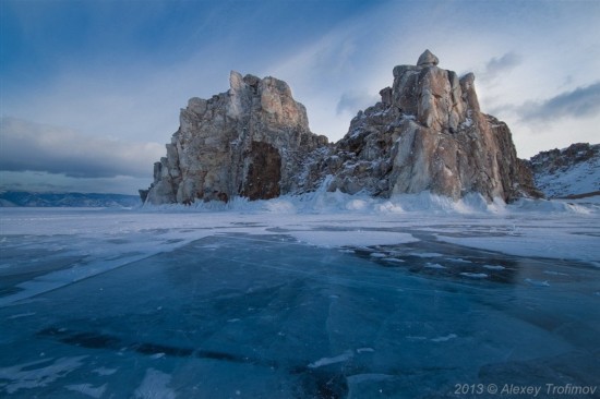 Les blocs de glace turquoises du lac Baïkal (7)