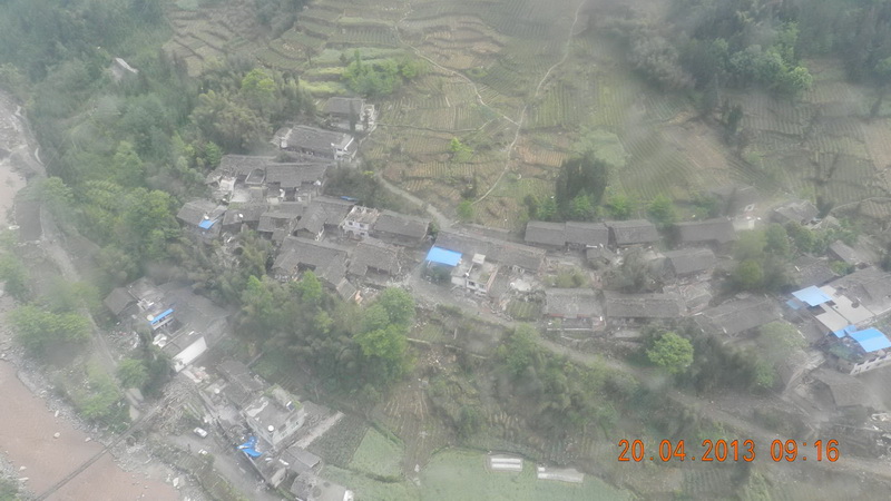 Séisme au Sichuan : le bourg Taiping du district Lushan après le séisme (6)