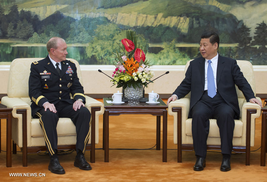 Rencontre entre le président chinois et le chef d'état-major des armées des Etats-Unis