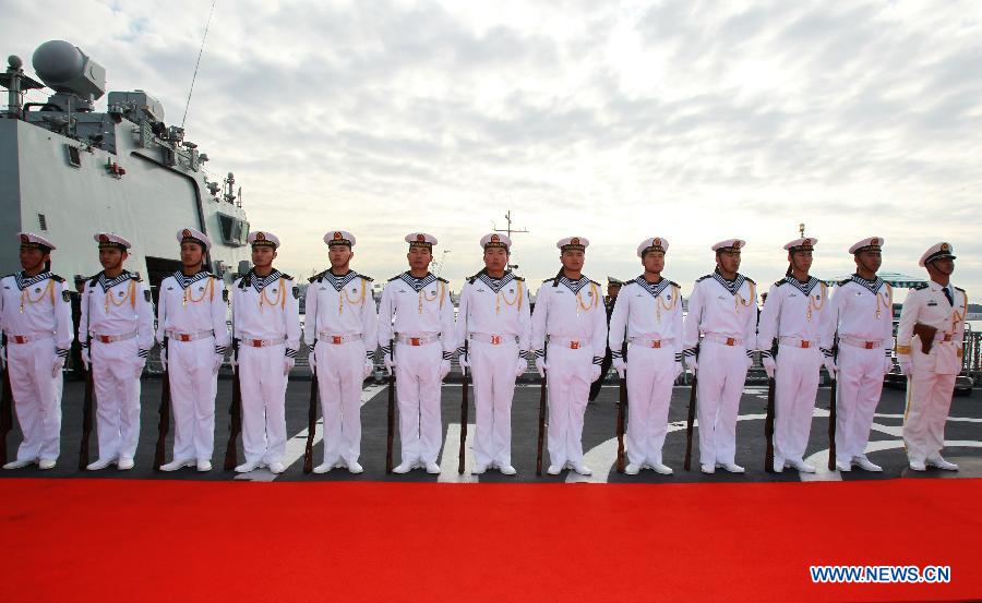 La flottille de l'escorte navale chinoise en visite en France (3)