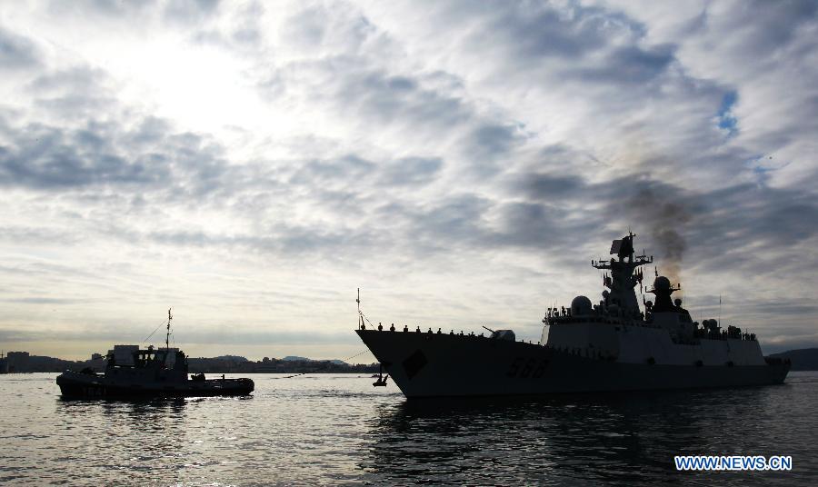 La flottille de l'escorte navale chinoise en visite en France (2)