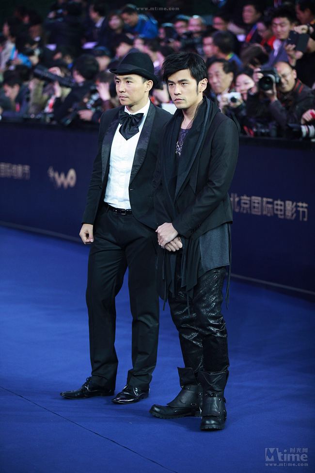 Les chanteurs taïwanais Jay Chou (à droite) et Will Lau (à gauche)