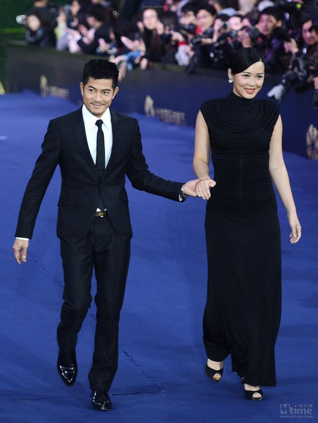 L'acteur hongkongais Aaron Kwok et l'actrice chinoise Yu Nan