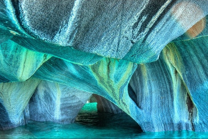 Les grottes naturelles de marbre Puerto Rio Tranquilo, Chili