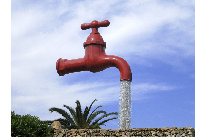 La fontaine de l'île de Minorque, Espagne
