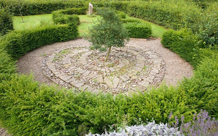 Le labyrinthe Greenman, au Pays de Galles