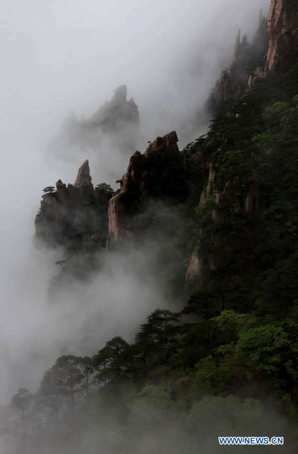 EN IMAGES: la mer de nuages des monts Huang (6)