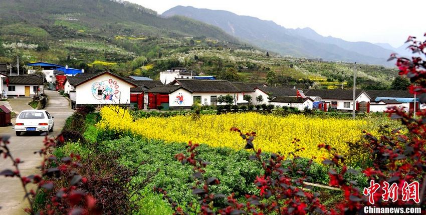 De nouvelles maisons résidentielles à Mianzhu. (Photo : Mian Lvxuan)