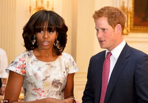 Le prince Harry accueilli à la Maison Blanche par Michelle Obama (2)