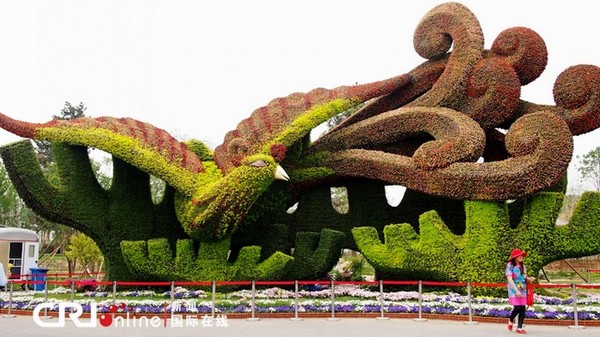 Un tarif à moitié prix pour le premier jour de la 9e édition de l'Exposition internationale d'Horticulture de Beijing
