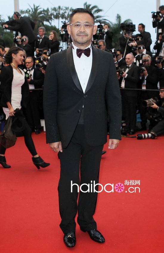 L'acteur chinois Jiang Wu sur le tapis rouge de la cérémonie d'ouverture du 66e Festival de Cannes