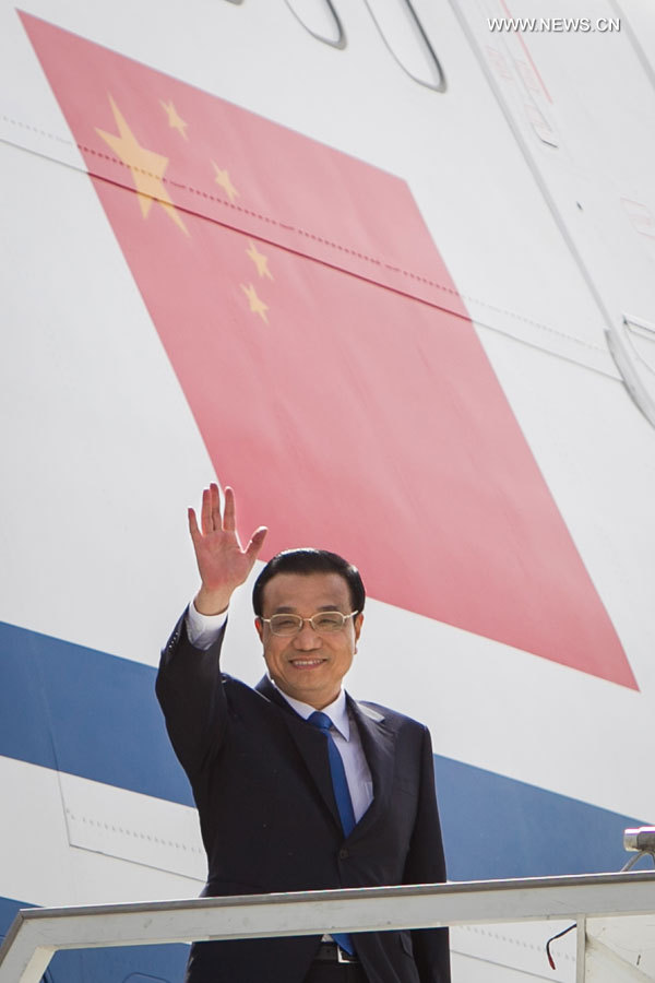 Arrivée du PM chinois Li Keqiang à New Delhi pour une visite officielle en Inde (2)