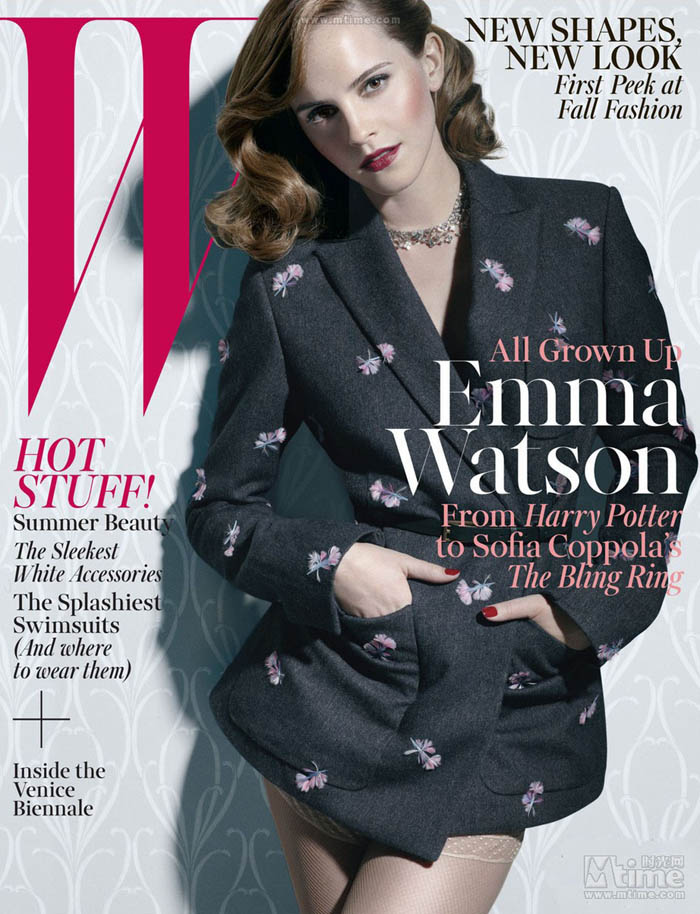 Emma Watson illustre le magazine W (2)