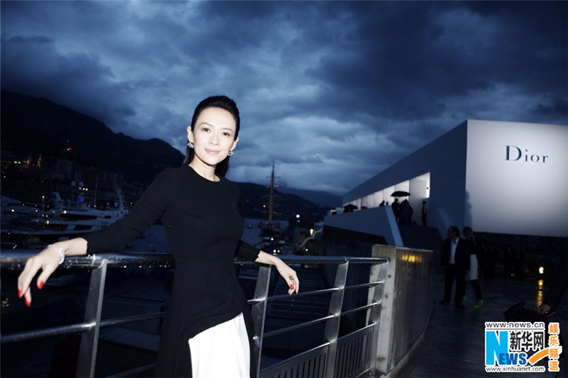 Zhang Ziyi à Monaco pour le défilé Dior (4)