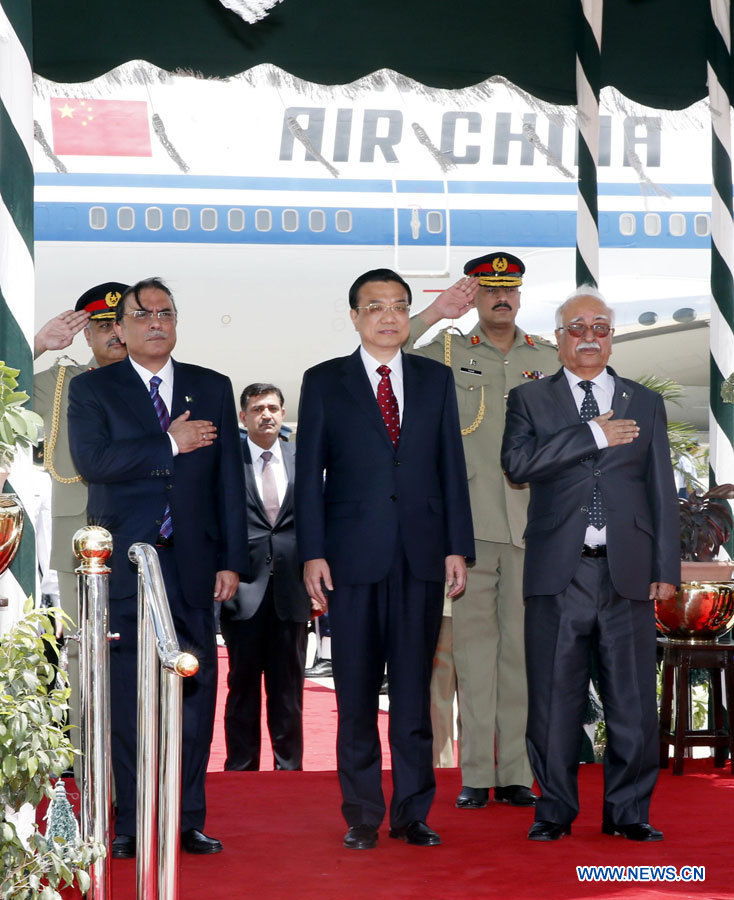 Arrivée du PM chinois Li Keqiang au Pakistan pour sa visite officielle (4)