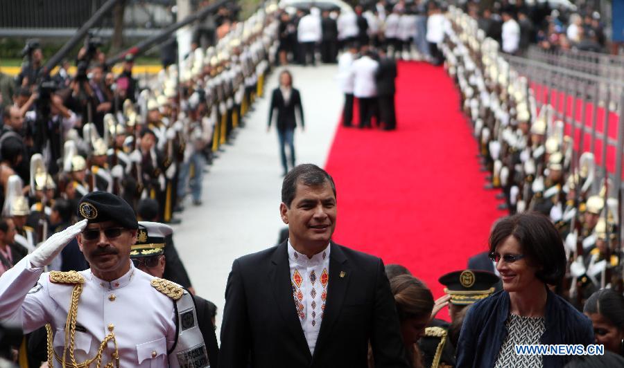 Le président de l'Equateur a prêté serment pour son 3e mandat 