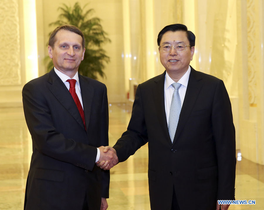 Le législateur suprême chinois rencontre le président de la Douma d'Etat russe