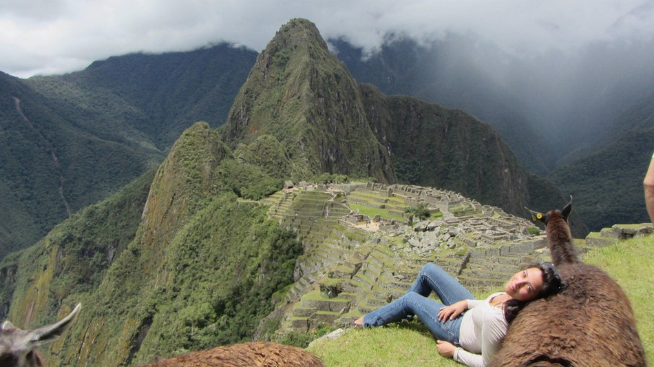 à Machu Picchu