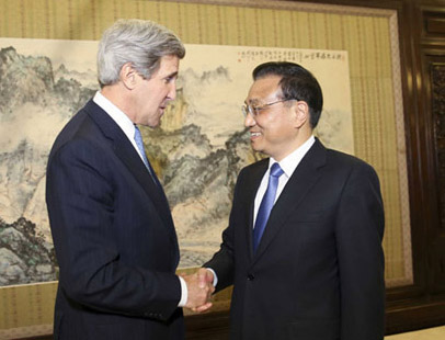 Le Premier ministre chinois rencontre le secrétaire d'Etat américain