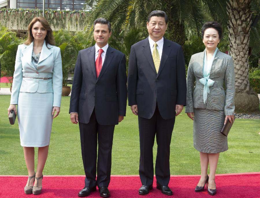 Rencontre entre le président chinois et son homologue mexicain