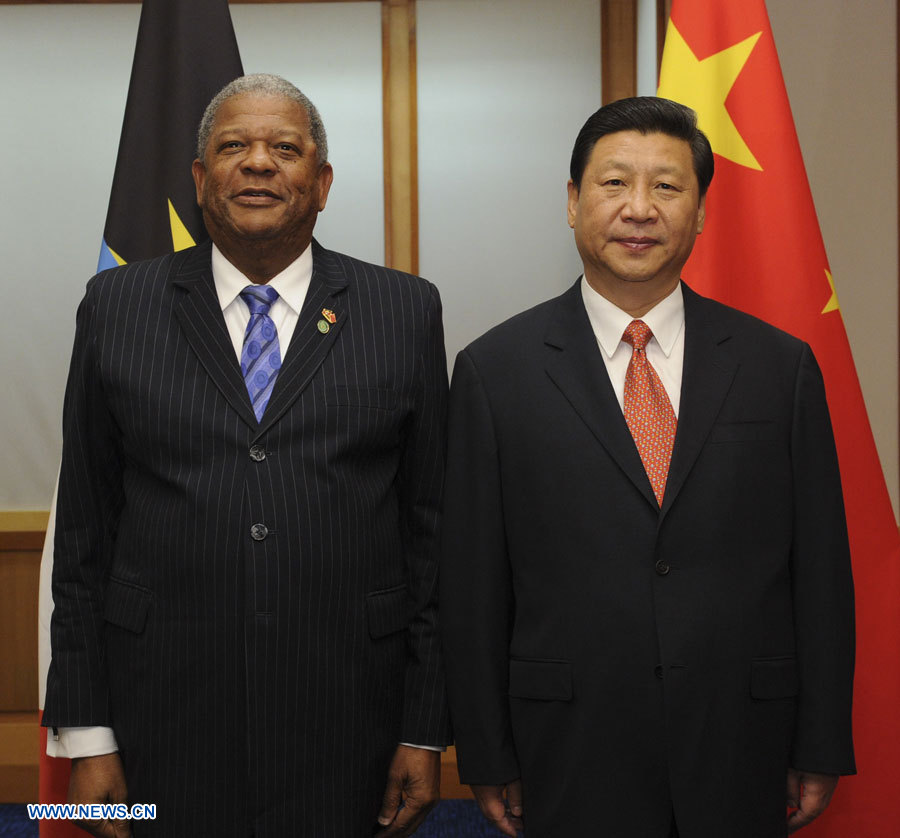 Le président chinois appelle à pousser la coopération avec Antigua-et-Barbuda vers un nouveau niveau plus élevé