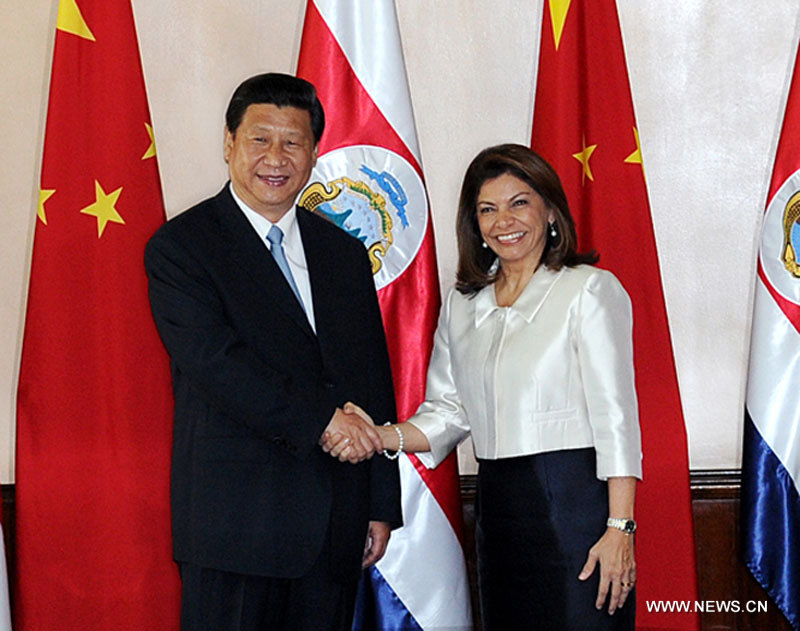 Les présidents chinois et costaricain discutent de la coopération bilatérale