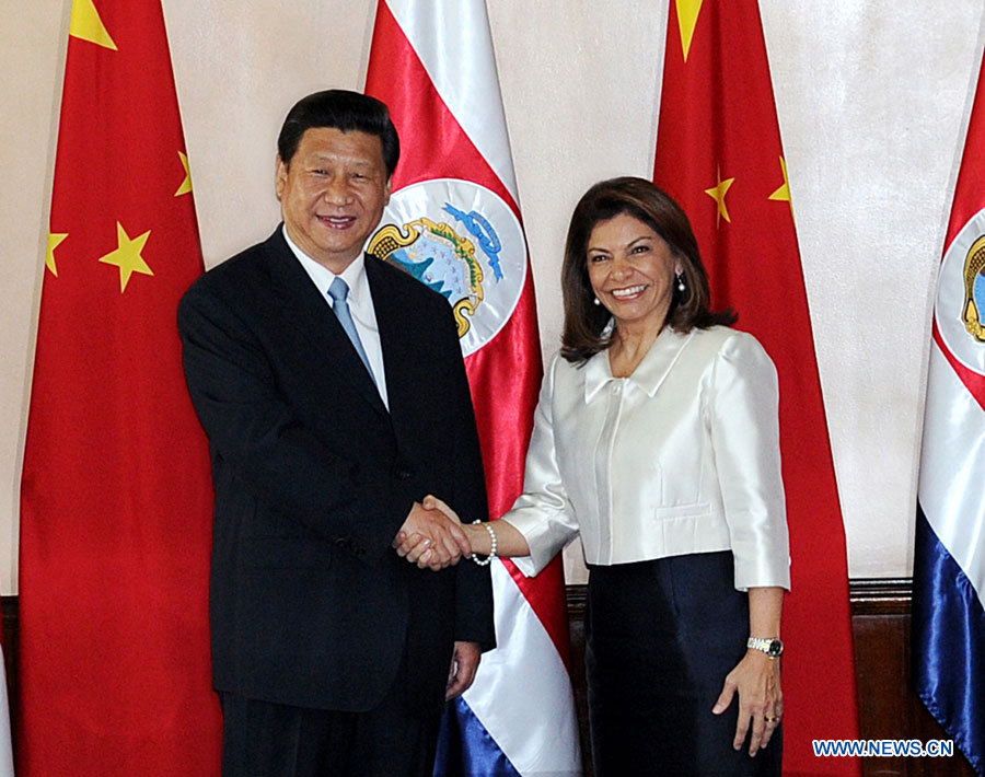 La Chine et le Costa Rica conviennent de renforcer la communication et la coopération bilatérales