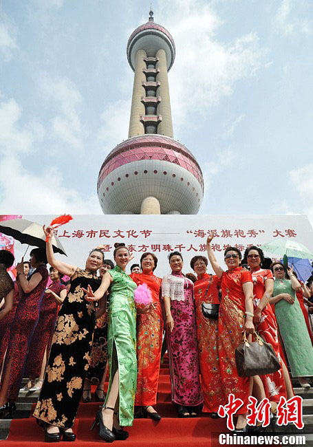 L'élégance des Shanghaïennes en qipao (3)