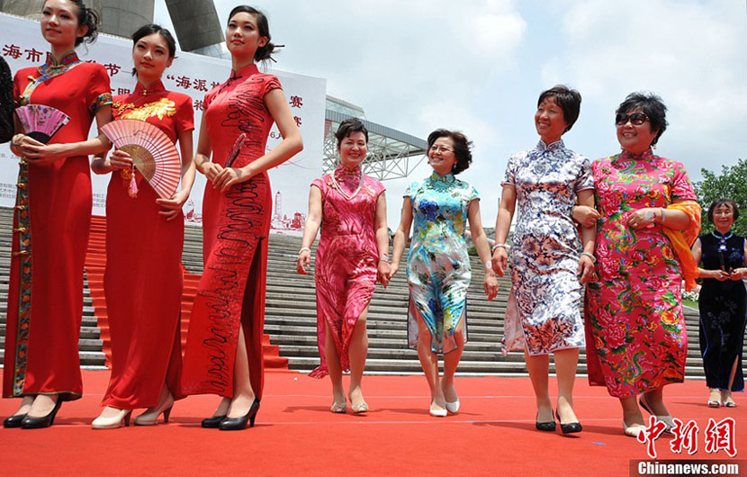 L'élégance des Shanghaïennes en qipao (2)