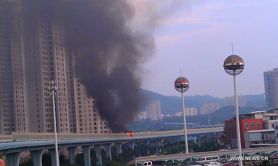 L'incendie d'un bus à Xiamen est d'origine criminelle (3)