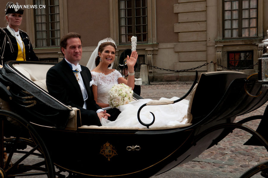 La princesse suédoise Madeleine se marie avec le bancaire américain Christopher O'Neill (4)