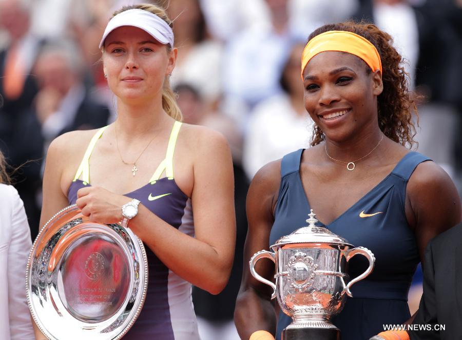 Tennis : Serena Williams bat Maria Sharapova et remporte à nouveau le tournoi de Roland-Garros