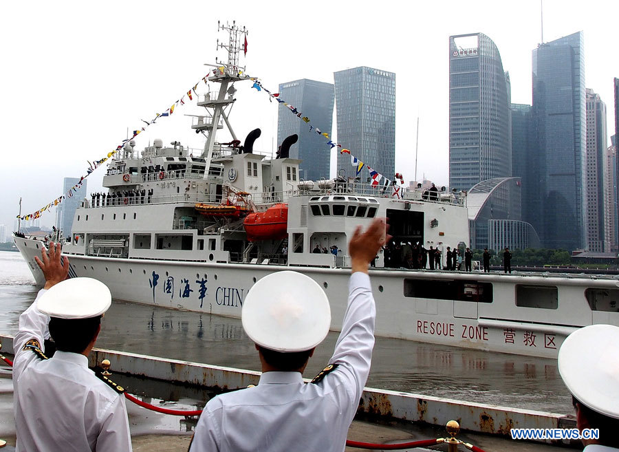 Départ d'un navire de patrouille chinois pour des visites d'amitié  (3)