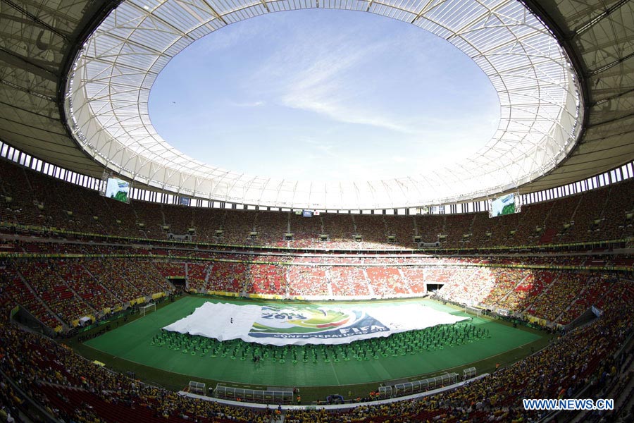 Brésil : cérémonie d'ouverture de la Coupe des Confédérations de la FIFA