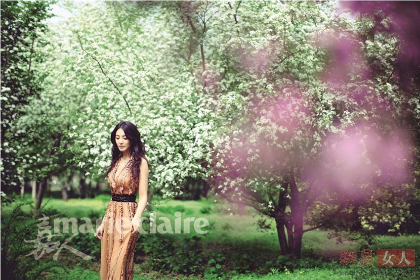 L'actrice chinoise Zhang Yuqi illustre le magazine Marie Claire Chine (6)