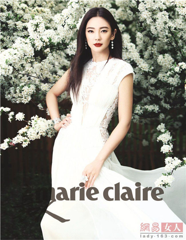 L'actrice chinoise Zhang Yuqi illustre le magazine Marie Claire Chine (5)